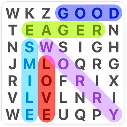 Word Search in english - Find letters and create words with this fun puzzle game Image