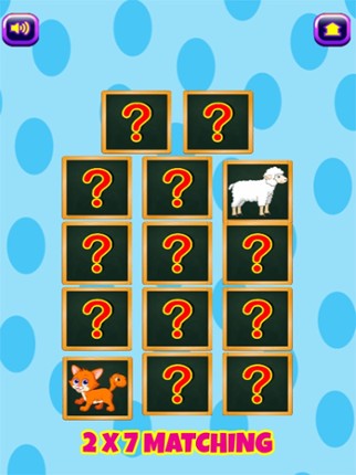 Animal Memory Game - Fun Match Cards For Kids screenshot