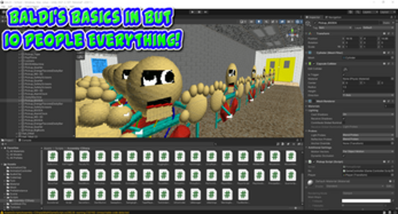 Baldi's Basics in But 10 People Everything screenshot