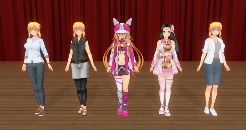 Custom Order Maid 3D2 Happy New Year Lucky Bag 2024 type Costume Image