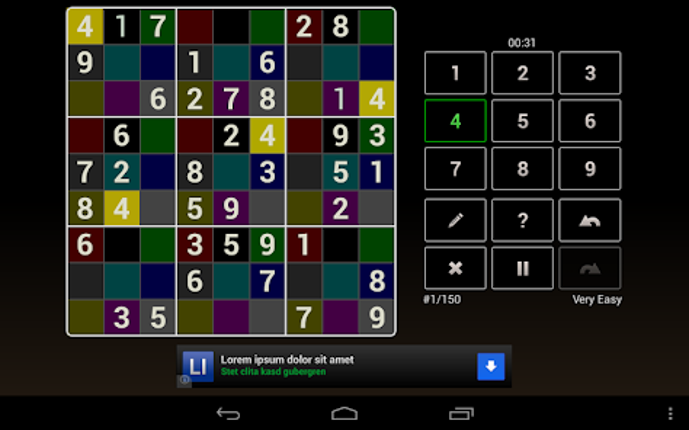 Andoku Sudoku 2 screenshot