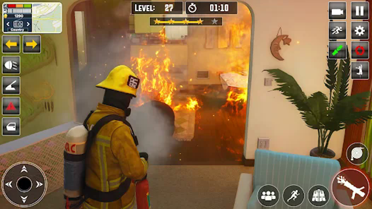 Fire Truck Rescue Sim 3D Games Image