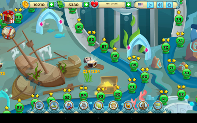 Solitaire Atlantis screenshot