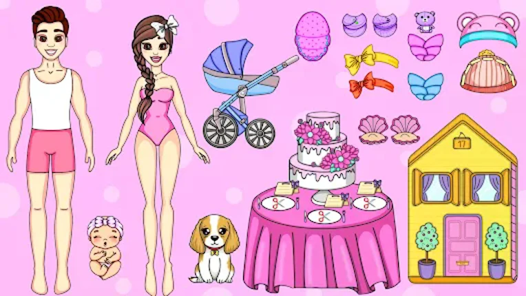 Paper Dolls DIY Dress Up Games Image