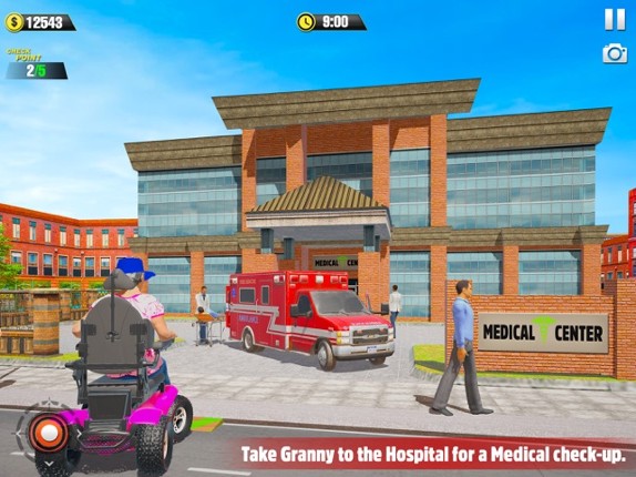 Granny Wheelie Driving Game screenshot