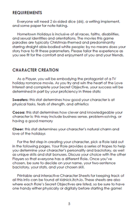 Hometown Holiday TTRPG Image