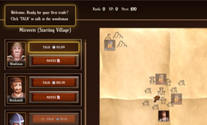 Medieval Merchant RPG - prototype screenshot