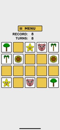 Pairs - Concentration in cards screenshot