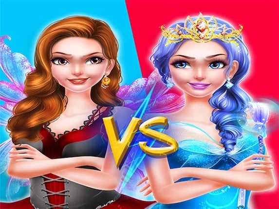 Pro Fairy Princess Dress Up VS Witch Makeup Game Cover