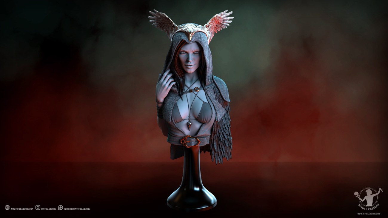 Games like Ritual Casting December 2022 Cultist Exclusive - The Morrigan Bust
