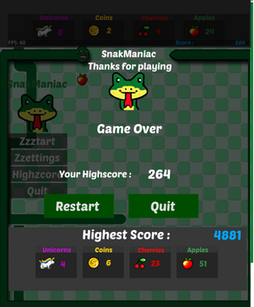 SnakManiac  - Mini Godot Game Image