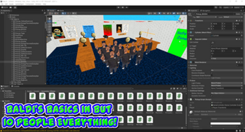 Baldi's Basics in But 10 People Everything screenshot