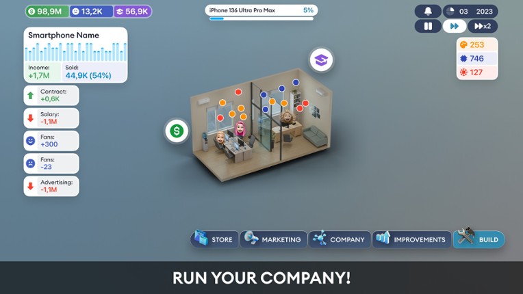 Devices Company Tycoon Inc screenshot