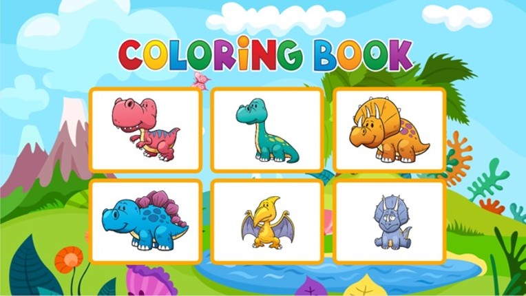 Dinosaurs Coloring Book - Painting Game for Kids Image