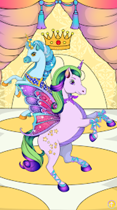 Unicorn Dress Up Coloring Book screenshot