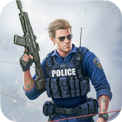 Police Agent Gun Shooting Image