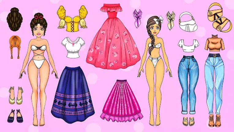 Paper Dolls DIY Dress Up Games screenshot