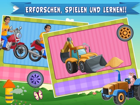 Learn German for Kids- First Words Trucks World screenshot