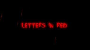 Letters in Red Image