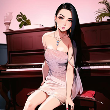 Piano Teacher See Through Image