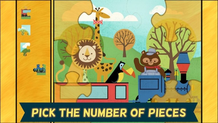 Train Games for Kids: Zoo Railroad Car Puzzles Image