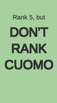 Don't Rank Cuomo Image