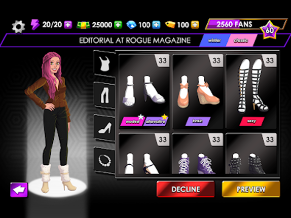 Fashion Fever: Dress Up Game screenshot