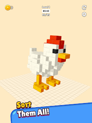 Blocks Away 3D Image