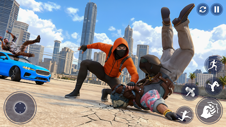Flying Spider Hero City Action screenshot
