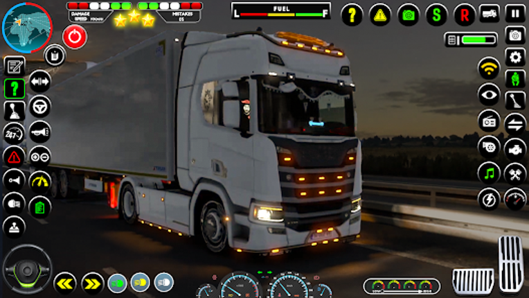 Real Truck Driving Cargo Truck Image