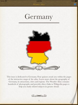 Germany. The Wonder Atlas Quiz Image
