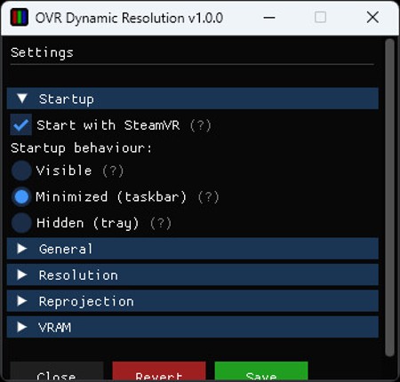 OVR Dynamic Resolution screenshot