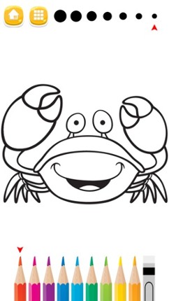 Sea Animals Coloring Pages for Preschool and Kindergarten HD Free screenshot