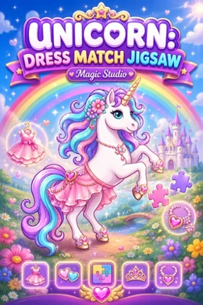 Unicorn: Dress Match Jigsaw Image