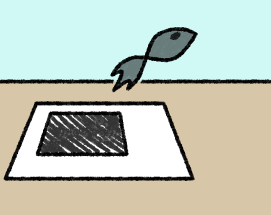 A fish out of ink Image