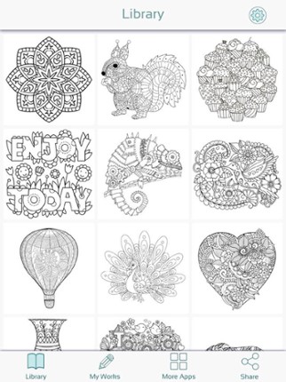 Color Therapy Coloring Pages screenshot