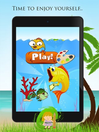 Fish Coloring Book For Kids: Drawing &amp; Coloring page games free for learning skill screenshot