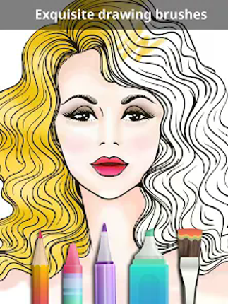 Girls Coloring Book screenshot