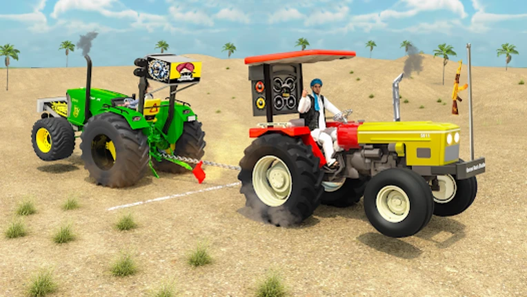3D Indian Tractor Village Game Image