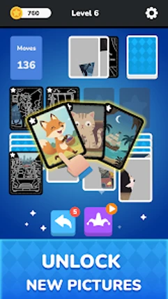 Solitaire - Puzzle Images screenshot