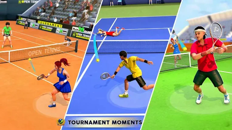 Open Tennis Tournament Game Image