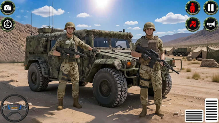 US Army Cargo Truck Driver Image