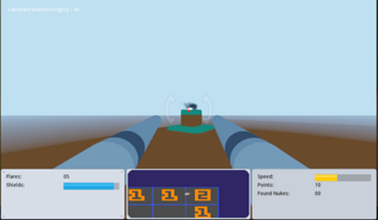 space-Minesweeper in 3D screenshot