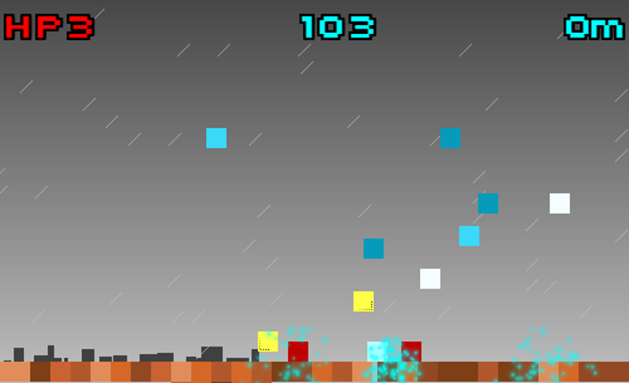 "It's Raining Bits" - a sheigeno game screenshot