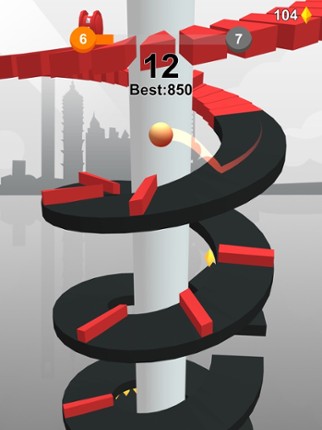 Jump Ball-Bounce On Tower Tile screenshot