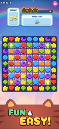 Meow Cat: Match 3 Puzzle Image