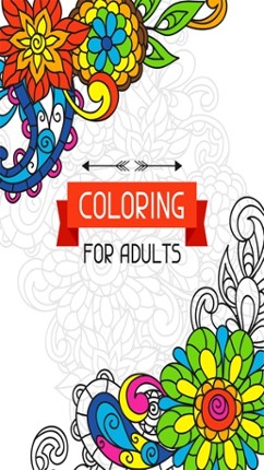 Adults Coloring Book Color Therapy for Anti-Stress Image