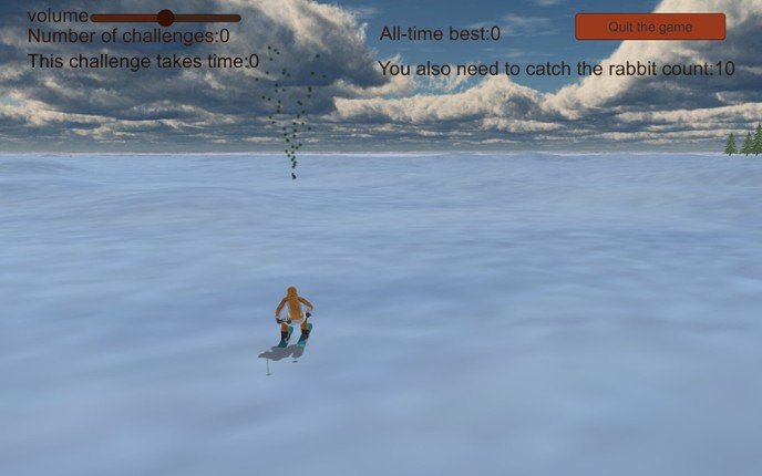 Chasing rabbits in snow screenshot