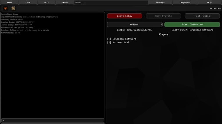 Code Trainer screenshot