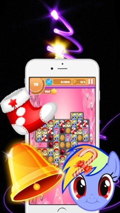 Cute Pony &amp; Santa Claus Action Puzzle Game For All Image